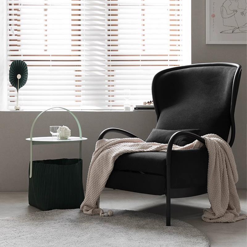 现代简约布艺客厅阳台卧室单人沙发椅多功能躺椅高品质懒人老虎椅 - 图1