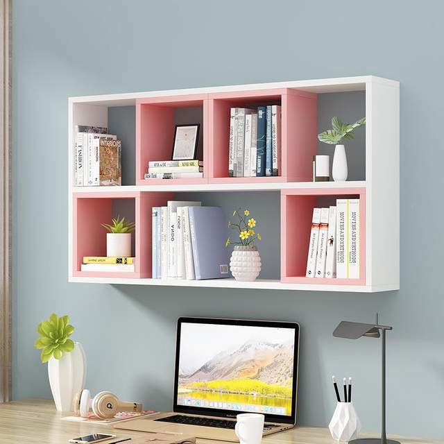 Wall shelf wall hanger creative bedroom partition school wall BVX wall storage grid school dormitory wall bookcase