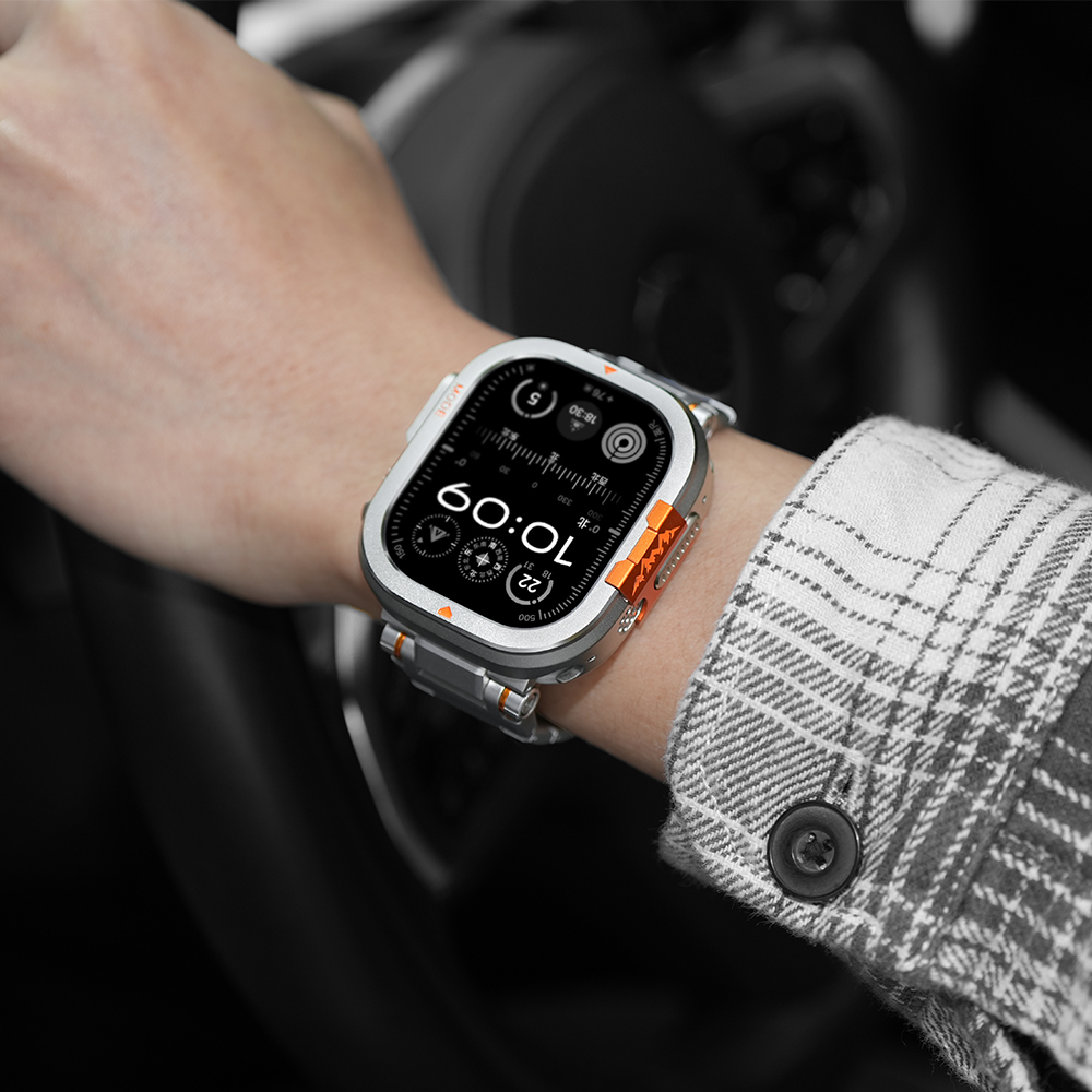 ERFG适用AppleWatch Ultra3苹果S11手表表带高山款钛合金S10保护壳iwatchs9金属壳防摔耐磨49/46mm钢化膜配件 - 图3