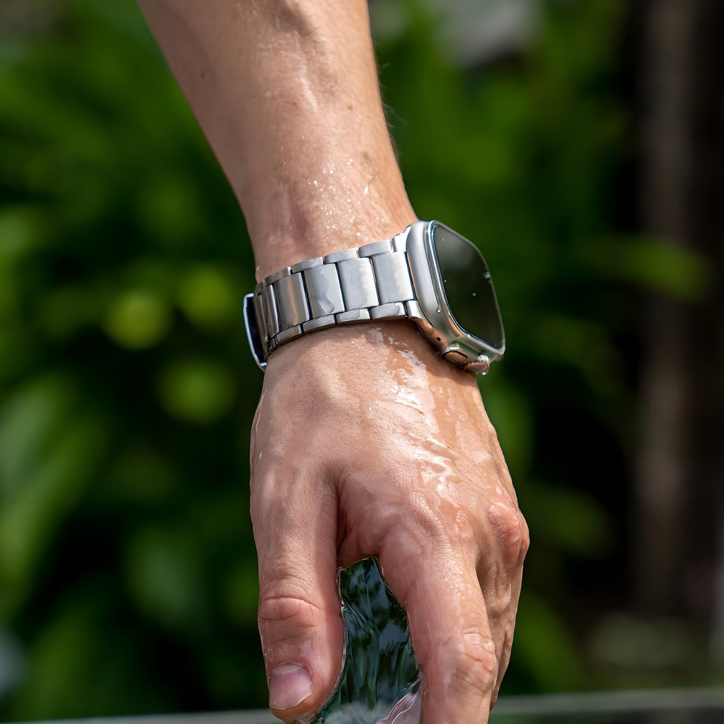 ERFG适用AppleWatch Ultra3表带新款S11钛合金S10苹果S9手表表带iwatch纯钛金属高级感SE男女7创意49/46/45mm - 图1