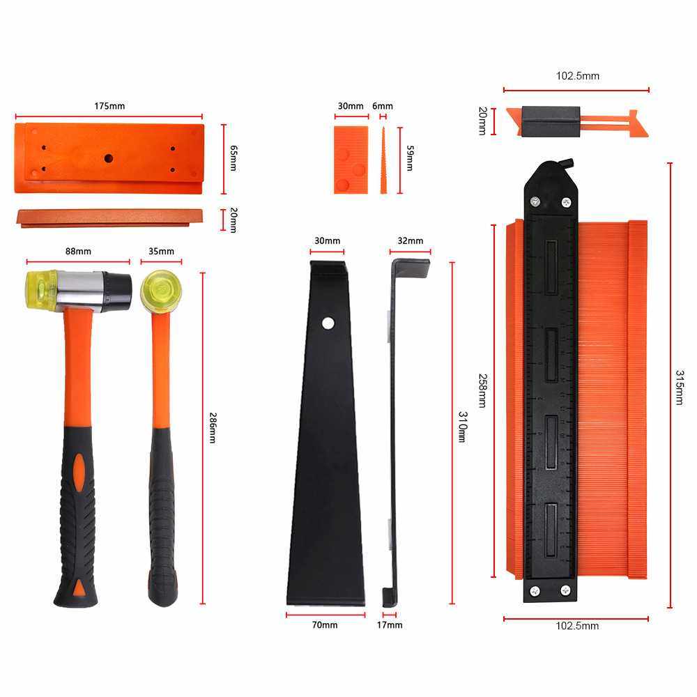 44件套木地板安装工具套 安装锤 回力钩 敲块 40垫片 10寸仿形尺,淘宝优惠券,粉丝福利购,淘宝优惠卷