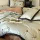 French light luxury style silk cotton four-piece set ice silk cool bed sheets and quilt cover spring and summer naked sleeping bedding products