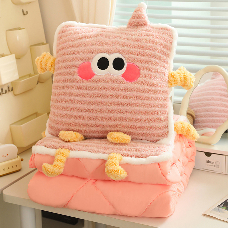 多巴胺多功能抱枕被子两用汽车沙发盖毯二合一P办公室午睡枕空调 - 图2