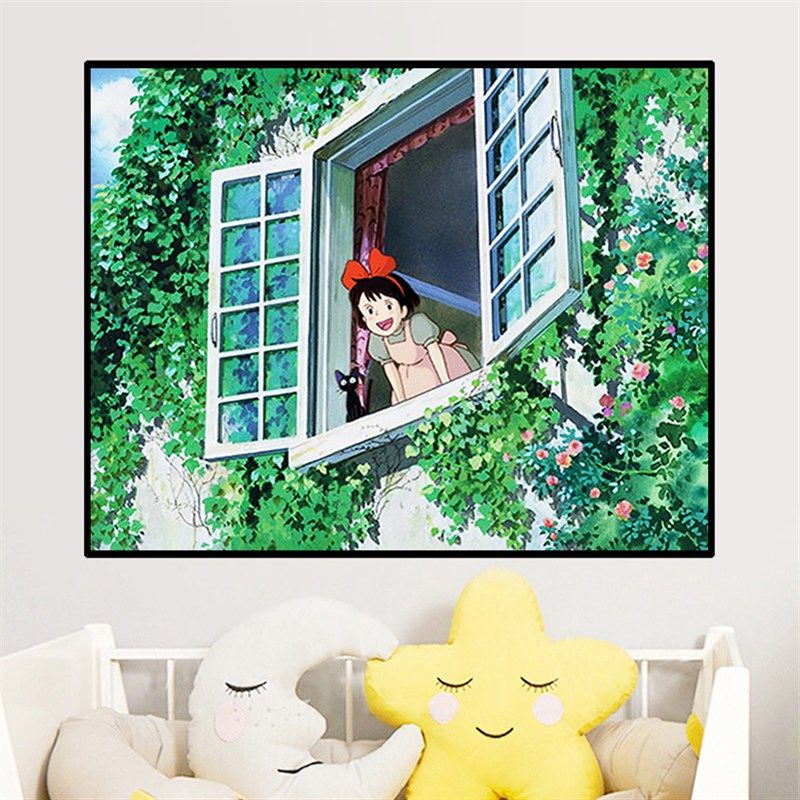 可爱猫咪女孩钻石画2024新款小幅手工贴钻十字绣客厅卧室床头满钻,淘宝优惠券,粉丝福利购,淘宝优惠卷