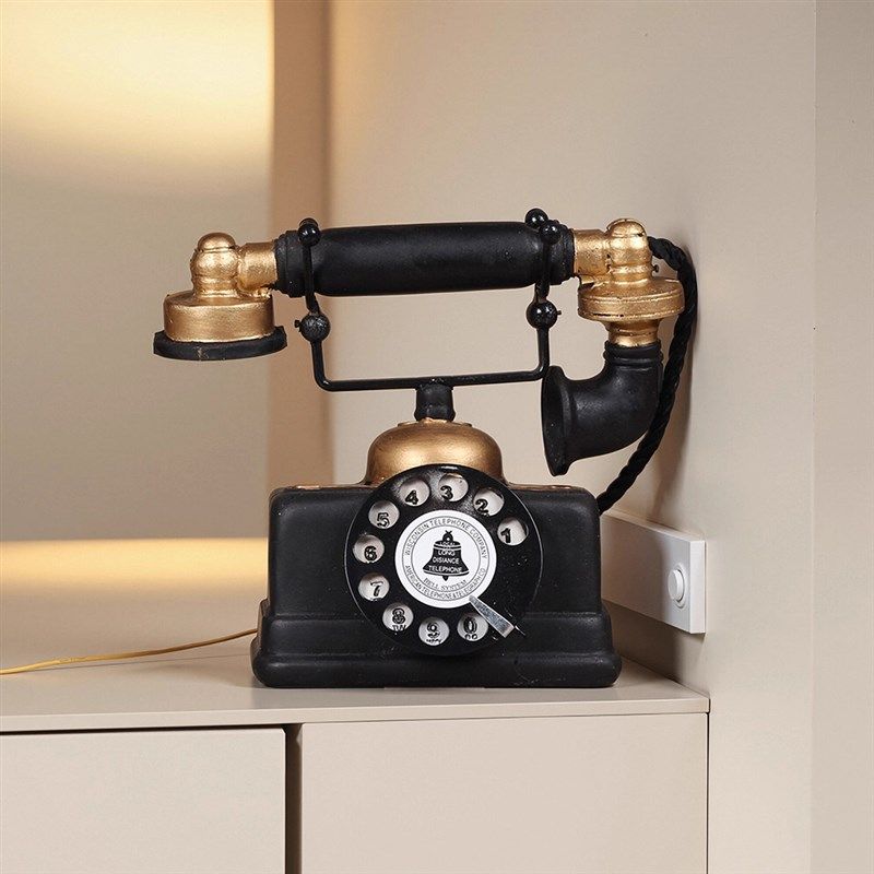 欧式覆古转盘电话机摆件家居客厅店铺柜台咖啡厅酒柜装饰工艺品,淘宝优惠券,粉丝福利购,淘宝优惠卷