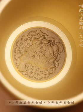 黄铜制聚宝盆摆件招财进宝百福铜缸米缸聚财家用乔迁新居店铺开业