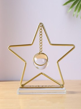 轻奢高级感水晶球摆件客厅桌面玄关电视柜高档装饰摆设家居工艺品