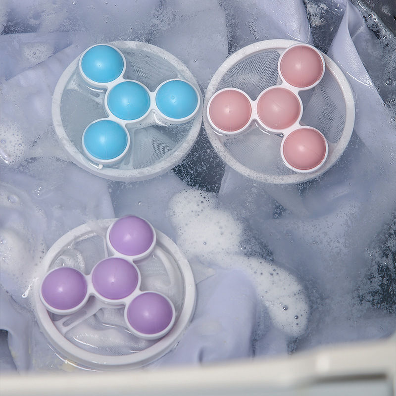 2025新款智能洗衣机过滤网除毛神器吸尘除垢漂浮物清洁套装滤网袋 - 图2