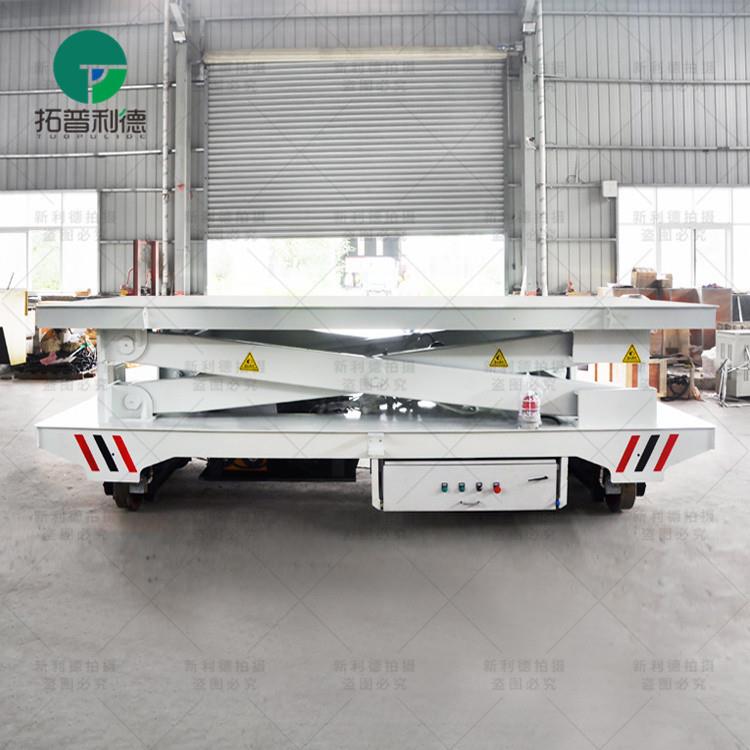 车间大型钢板运输轨道供电电动平板车工厂运输重型搬运车有轨平车 - 图0