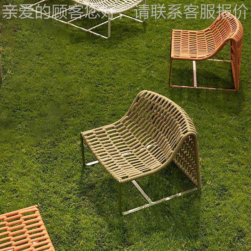 户外计师绳休闲懒椅茶几沙发椅庭院民宿藤编椅藤椅单人酒店休设闲,淘宝优惠券,粉丝福利购,淘宝优惠卷