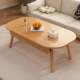 Fully solid wood tea table small apartment living room simple table Chinese rectangular double-layer small tea table storage tea table