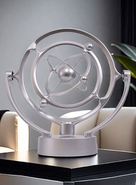 地球天体永动仪轻奢高端物理永动机不停创意摇摆摆件工艺品牛顿摆