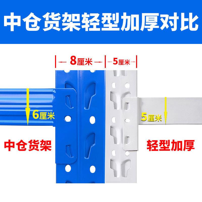 货架置物架多层仓储货架家用阳台储藏室储物展示二层仓库铁架子 - 图2