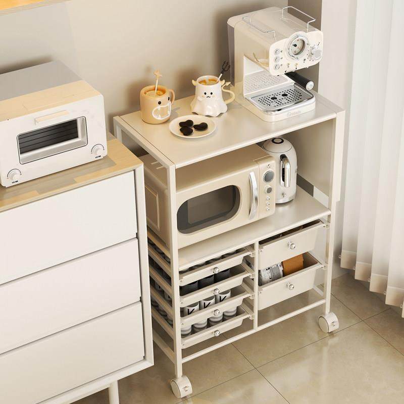 可移动小推车网红零食收纳柜餐边柜家用带抽屉收纳架置物架储物柜,淘宝优惠券,粉丝福利购,淘宝优惠卷