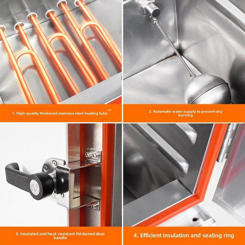 商用蒸饭柜24盘双门电蒸箱食堂蒸饭车36盘48盘电热燃气蒸饭机蒸柜,淘宝优惠券,粉丝福利购,淘宝优惠卷