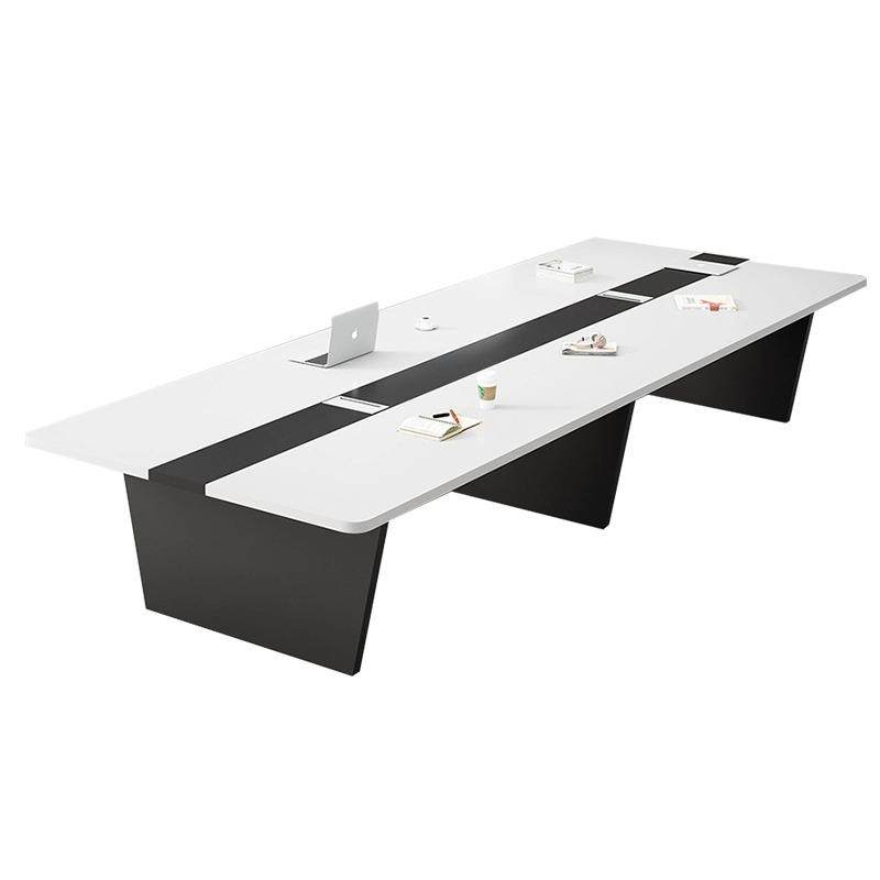 白色会议桌长桌大型培训桌长方形长条桌子会议室桌椅组合18人定制,淘宝优惠券,粉丝福利购,淘宝优惠卷