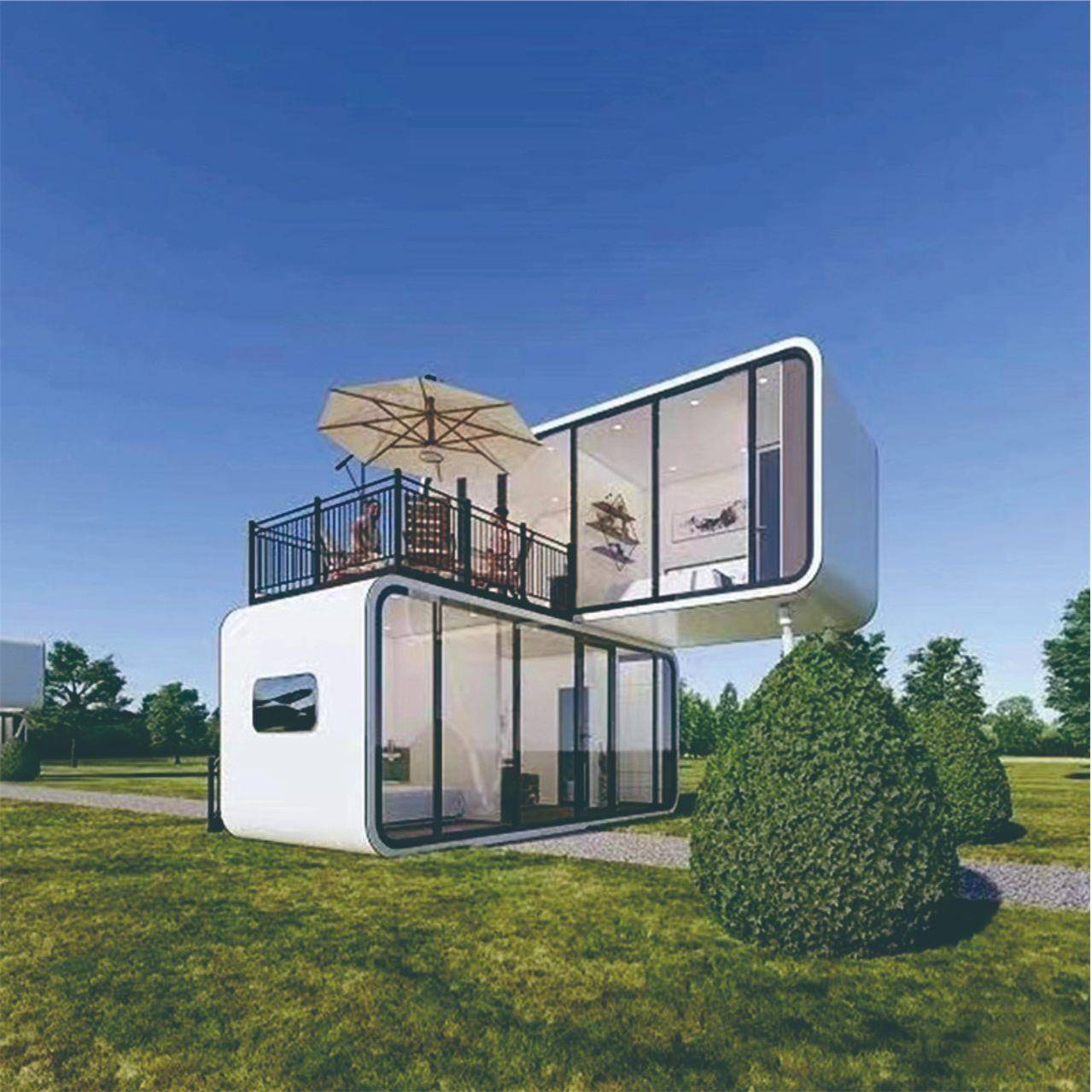 太空舱移动房屋集装箱苹果仓网红民宿房景区户外别墅智能阳光房 - 图2