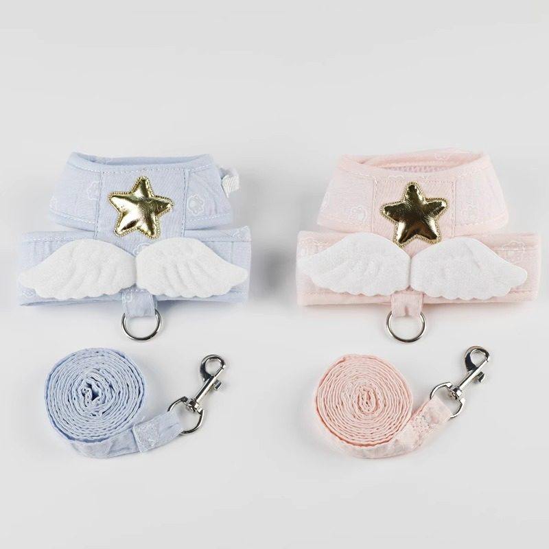 猫咪牵引绳幼猫天使翅膀背心式牵引带狗狗外出牵引防挣脱宠物用品,淘宝优惠券,粉丝福利购,淘宝优惠卷