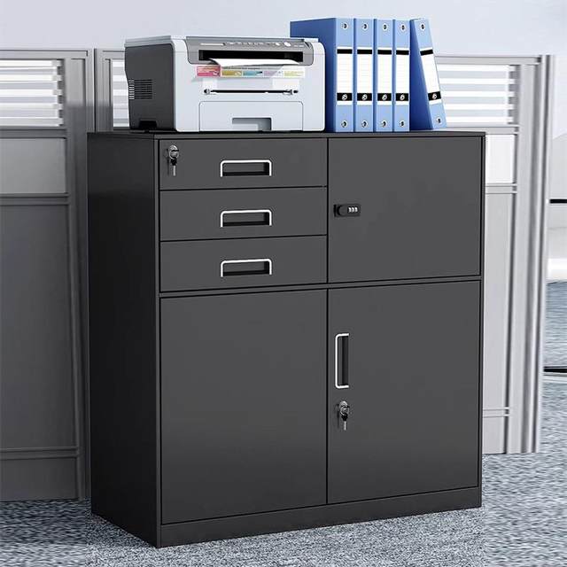 Office file cabinet information iron cabinet household low cabinet drawer with lock cabinet storage cabinet debris storage cabinet