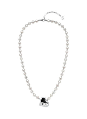 优米珠宝心琴天然珍珠玛瑙项链