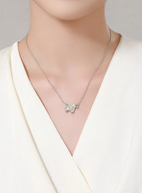 优米珠宝生肖马上有钱镀K金项链