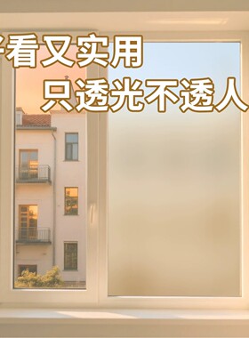 卫生间防窥透光加厚磨砂玻璃膜