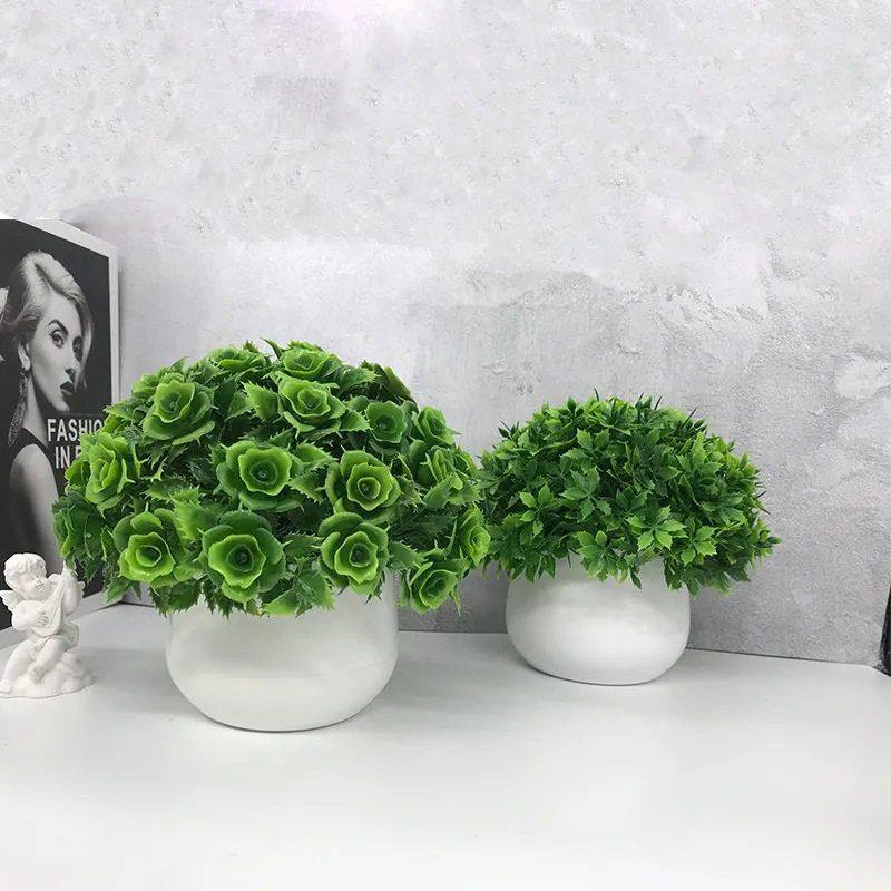 仿真花创意小盆栽桌面摆件公室摆饰客厅盆景桌面装饰仿真盆栽,淘宝优惠券,粉丝福利购,淘宝优惠卷