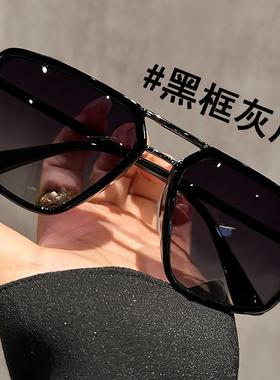 飞行员太阳眼镜适合大脸男高级感偏光太阳镜超轻可配有度数眼镜时
