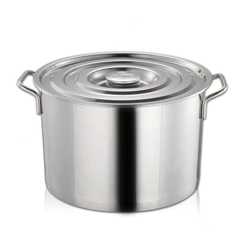 商用不锈钢桶带盖不锈钢汤桶加厚加深大汤锅不锈钢水桶锅摆摊米桶,淘宝优惠券,粉丝福利购,淘宝优惠卷