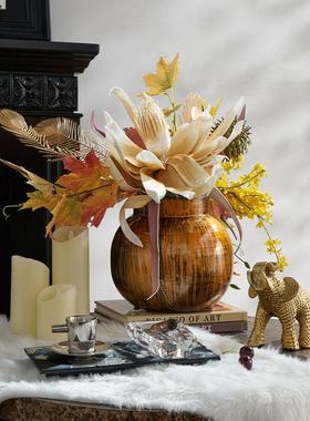 法式覆古风摆件越南艺术花器花艺雕塑组合玄关茶几餐桌氛围感好物