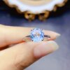 Natural topaz ring super crystallized
