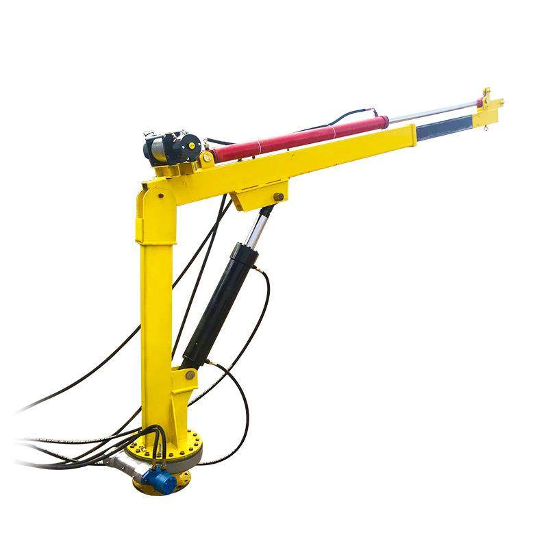 2吨/吨小型浮船舶甲板液压吊机小型渔船货车60度旋转伸缩起重机,淘宝优惠券,粉丝福利购,淘宝优惠卷