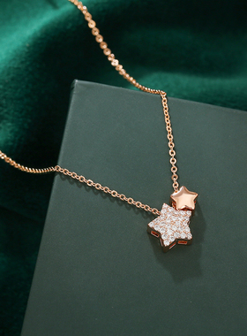 2025新款花瓣项链女轻奢小众设计