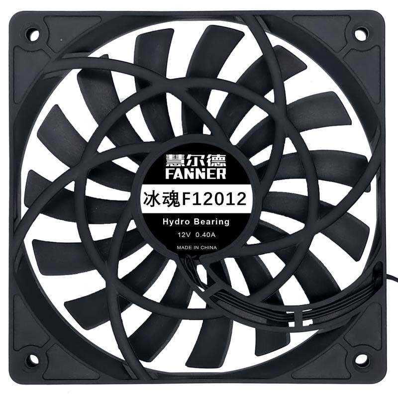 慧尔德冰魂F12012机箱风扇超薄台式机散热风扇智能PWM调速 - 图0