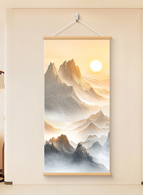 背有靠山玄关装饰画现代简约挂画