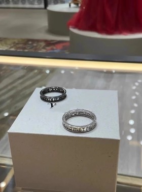 西太后简约高品质镂空字母戒指