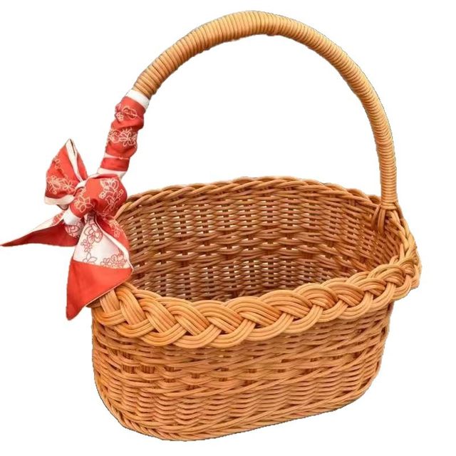 Fruit rice dumplings basket bayberry grass gift egg color bathing rattan plastic hand-woven storage wild vegetables