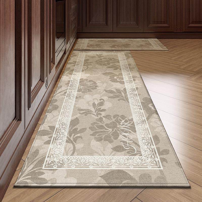 简约现代短绒地垫厨房专用防水防滑耐脏地毯垫家用灶台脚垫可裁剪,淘宝优惠券,粉丝福利购,淘宝优惠卷