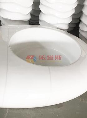 深圳市依塔斯北欧石头型玻璃钢落地花盆公司酒店会所花艺摆设定制