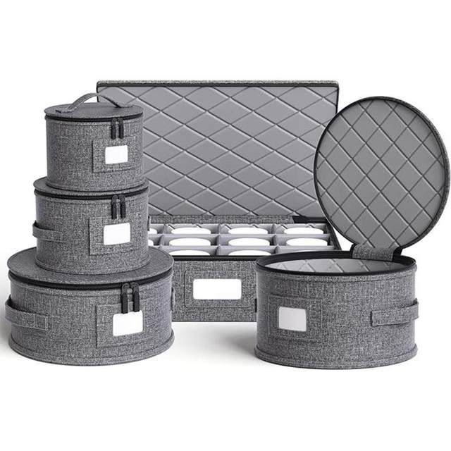 Amazon tableware, dining tray storage box, dining tray can be stacked with classified dishes, dining tray, dustproof storage round bucket