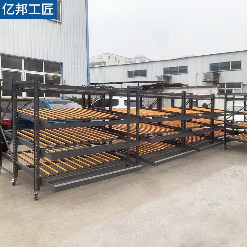 冷轧钢仓库流利条货架电子车间货架快递分拣流利展示运输货架 - 图2