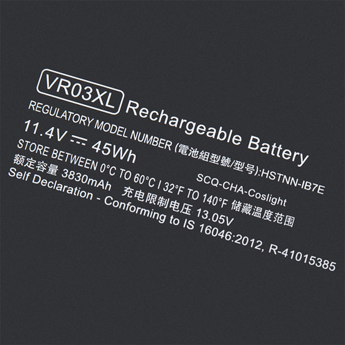 全新适用惠普VR03XL HSTNN-IB7E TPN-C120 Envy13-D046TU电池 - 图2