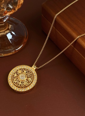 合金NANSHE/南奢 八宝罗盘高级时尚轻奢项链L548