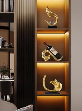 酒柜装饰品摆件轻奢高档客厅办公室电视柜高端大气上档次风生水起