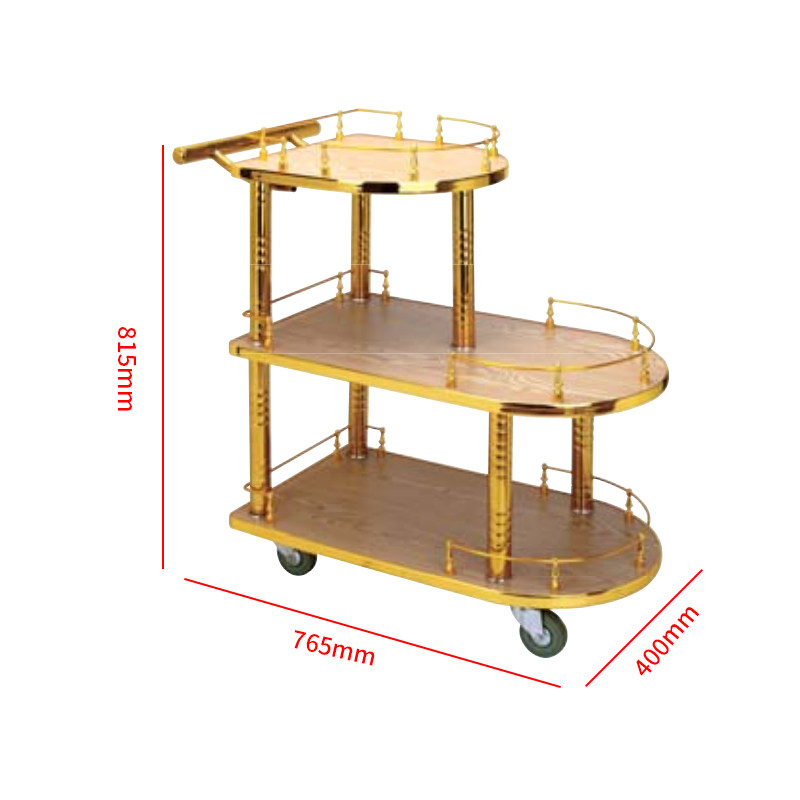 三层餐车实木柱烤鸭车酒店送餐车上菜车酒店餐厅送菜车豪华手推车,淘宝优惠券,粉丝福利购,淘宝优惠卷