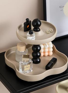 入户玄关装饰摆件现代简约高级进门桌面收纳架钥匙香水眼镜小托盘