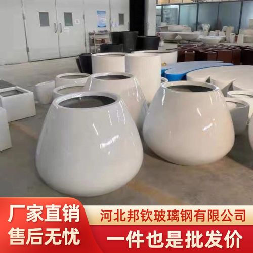 玻璃钢花槽景观花坛商场隔断花架室D外花盆可移动花池异形花盆生 - 图2