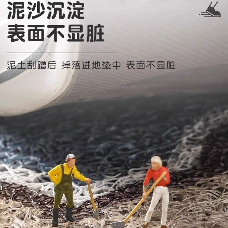 半圆形入户门地垫大门口进门脚垫高级pvc入户地毯入门户丝圈门垫 - 图2