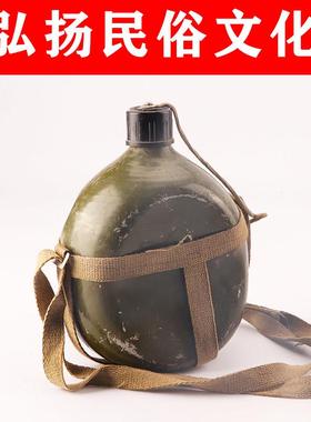 老水壶行军壶怀旧民俗老物件复古杂项农家院装饰摆件民国红色收藏