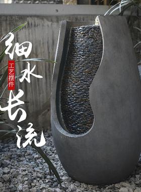 流水招财生财摆件家居景观喷泉客厅办公室内桌面乔迁开业装饰礼品